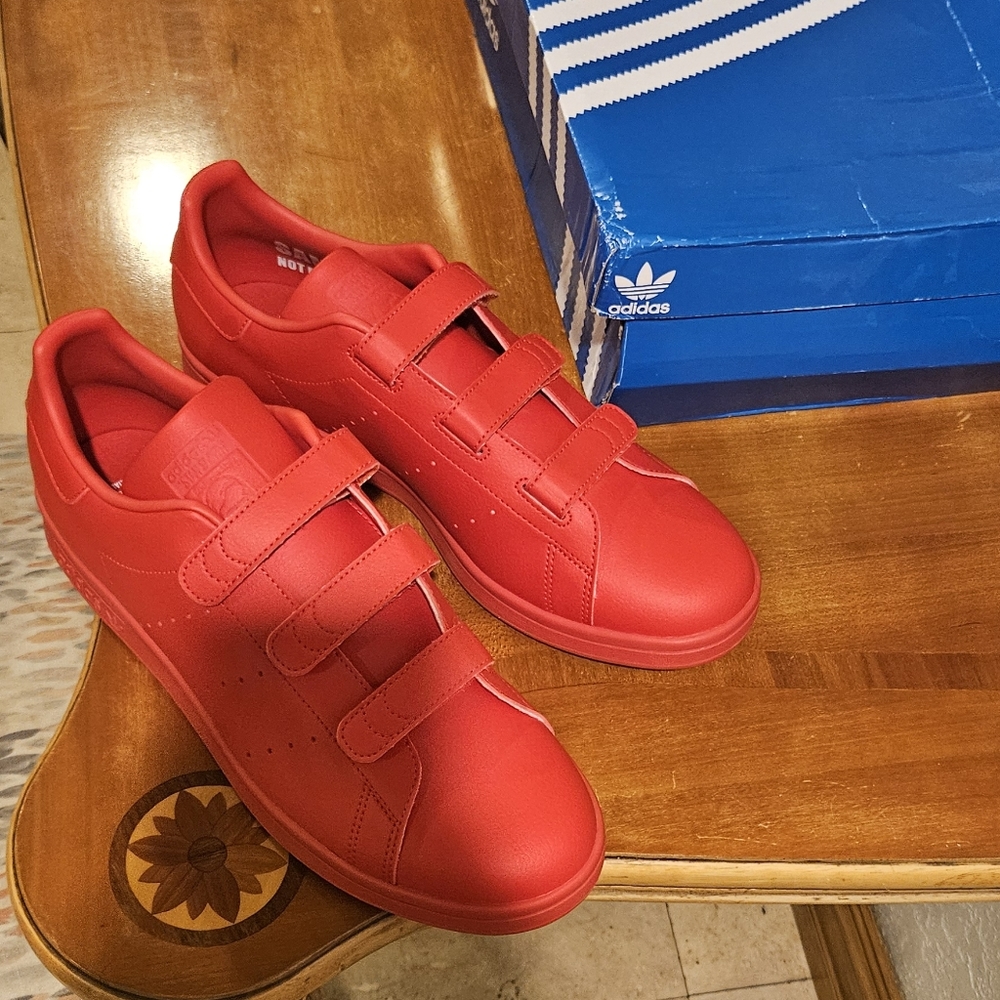 ADIDAS 'SAMPLE NOT FOR RESALE' STAN SMITH CF RED SZ 11. DEADSTOCK!